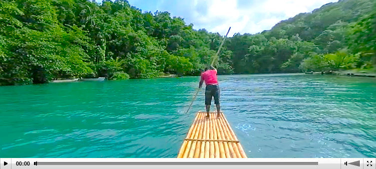Royal Caribbean Cruise line excursions Jamaica river rafing