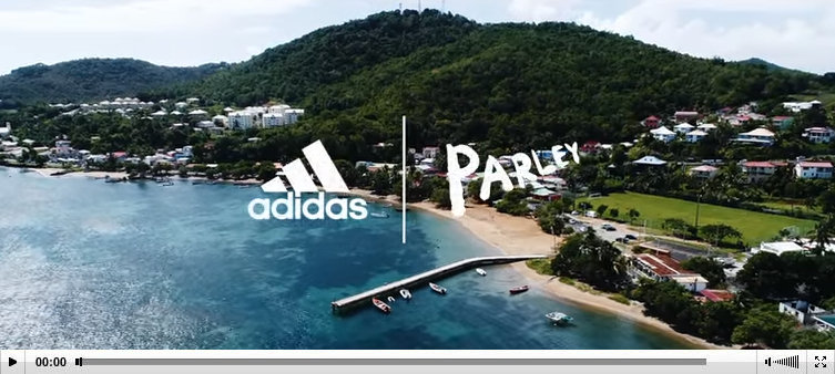 Adidas parley commercial video Coralie Balmy Martinique